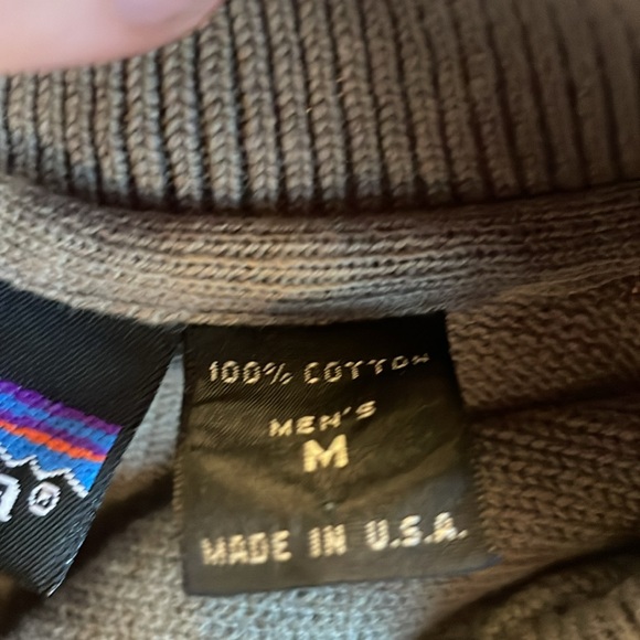 Rare vintage made in USA Patagonia collared sweater, size M, 100% cotton. - Picture 4 of 5